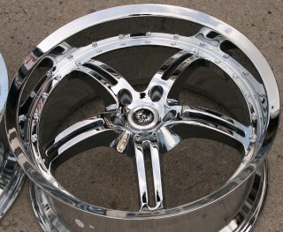 ST5 19 Chrome Rims Wheels Mustang Staggered 19 x 8 5 9 5 5H 38
