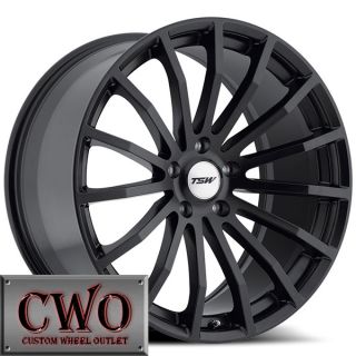 16 Black TSW Mallory Wheels Rims 5x114 3 5 Lug Altima Eclipse Camry