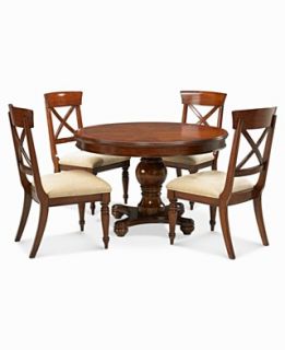 Madison Park 5 Piece Dining Set Dining Table and 4 Cross Back Side