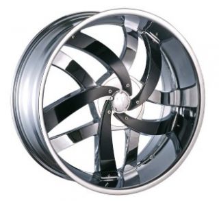 24 inch Velocity VW825 Chrome Wheels Rims 6x135 30