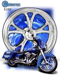 Performance Machine Luxe Chrome Motorcycle Wheels Harley Streetglide