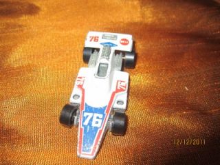 RARE Mattel Hot Wheels 1975 Race Car White Formula 76 Bell Goodyear