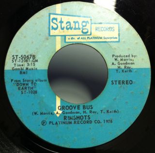 RIMSHOTS groove bus / super disco 7 VG ST 5067 Vinyl 1976 Record 45