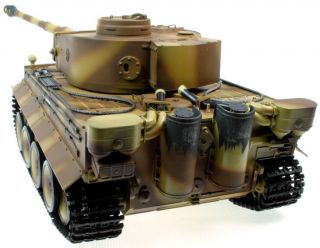 16 Taigen German Tiger I RC Tank with Smoke Sound Effects Hand