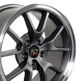 18 9 10 Anthracite FR500 Wheels Rims Fit Mustang® 94 04
