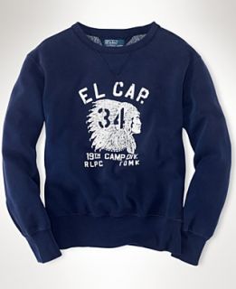 Polo Ralph Lauren Sweatshirt, Long Sleeve Chief Graphic Fleece