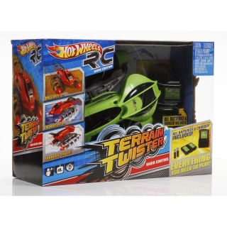 Hot Wheels R C All Terrain Twister Vehicle Green w Battery Pack System