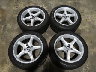 90 91 92 93 Ford Mustang 4 Lug 17 x 9 Aftermarket Cobra R Style Wheels