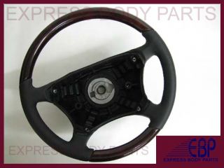 W463 G G500 2000 2001 2002 Mercedes Steering Wheel Black Leather Dark