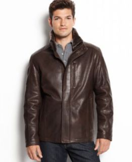 Marc New York Jacket, Nolan Rugged Leather Coat   Mens Coats & Jackets