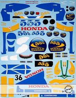 18 Full Decal Honda RA106 GP China for PMA