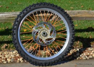 2003 KTM SX 125 SX125 Stock Front Wheel Hub Tire Spokes Rim