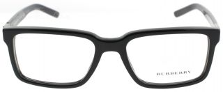 Burberry Be 2090 Black 3241 Unisex Designer Eyeglasses 53mm