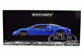 2009 Bugatti Veyron Blue 1 18 Minichamps