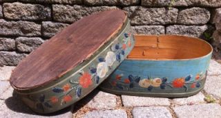 Antique 19th C Large Scandinavian /German Brides Box with Outstanding