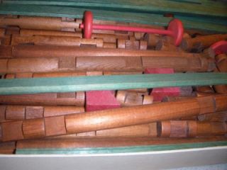 Original Lincoln Logs Set No 3 L Circa 1940 50s 165 Wood Pieces