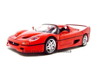 Brand new 118 scale diecast car model of Ferrari F50 Red die cast