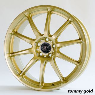 18 Rota Gra Gold Rims Wheels Subaru Impreza Legacy WRX