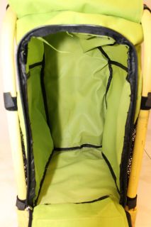 ZUCA YELLOW / GREEN FRAME AND INSERT BAG PRE OWNED TRAVEL CASE LUGGAGE