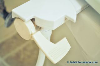 The Bidet is so easy to use Simply press down on the bidet lever