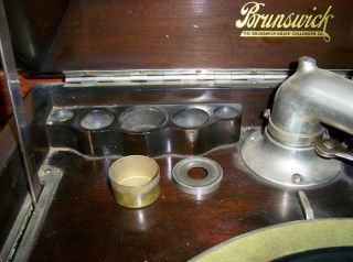 Brunswick Crank Phonograph 207 Antique Record Player