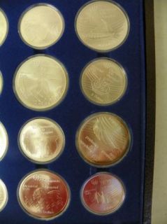 28 Coin 1976 Montreal Olympic Sterling Silver Commemorative Set E236