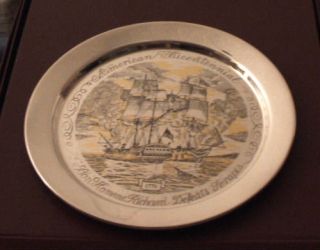 Danbury Mint Sterling Plate American Bicentennial Series Bon Homme