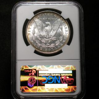 1886 P Morgan Silver Dollar NGC MS64 Rainbow Rim If