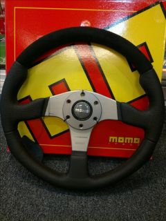 Genuine Momo Steering Champion Wheel Top Grain Leather