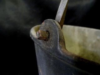 Cast Iron Cauldron Kettle Cooking Pot Footed France AC 5 w Twisted