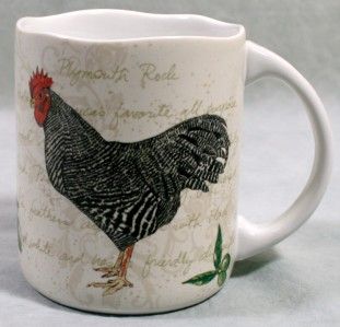 222 Fifth Rooster Journal Fine China Coffee Tea Mug Cup