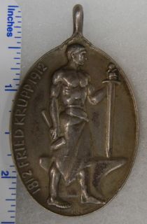 990 Silver 1912 German Medal Alfred Krupp Centennial
