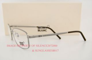 New Mont Blanc Eyeglasses Frames 251 014 Ruthenium Men