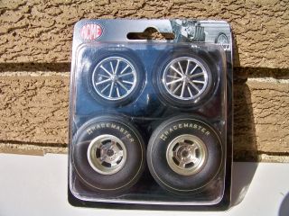 18 Set of 4 Acme Pure Hell Altered Drag Racing Wheel Tire Set SKU