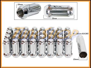 32 Heat Treated XL 6 Spline Wheels Rims Lock Lug Nuts 14x1 5 M14 1 5
