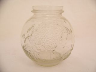 Vintage Old Globe Earth Ball Glass Canning Jar Wax Seal