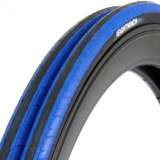 Pair Eighthinch ST23 Road Bike Tires Tyres 700x23c 700c Blue Fixed