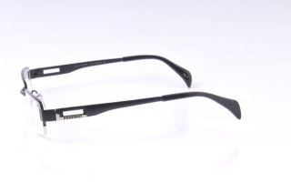 Beta Titanium Black Half Rim Optical Eyeglass Frame 035