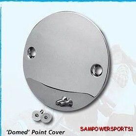 Chrome Domed 2 Hole Point Cover for Harley Big Twin Sportster 70 03