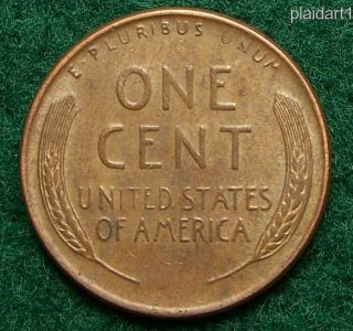 1955 D Lincoln Wheat Cent bie Error Circulated US Coin LWC331