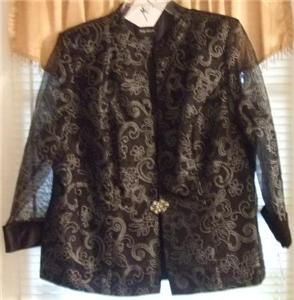 PC. DRESSY JACKET AND CAMI SET   NWT  GREAT FOR HOLIDAYS   SIZE 20W
