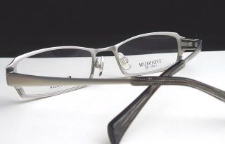 Luxury Silver Titanium Optical Men Eyeglass Frame Spectacles Eyewear