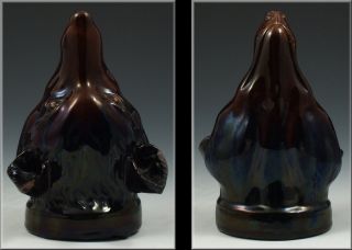 Fine 18th C English Pottery Figural Fox Head Stirrup Cup