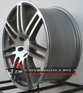 Style Gunmetal Machined Face Wheels Rims Fits Audi Q7 All Years