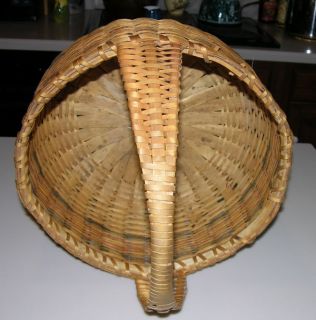 Vintage Indian Market Basket Great Lakes Round Large