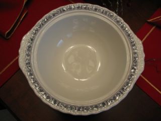 Wedgwood China Blue Heritage Covered Vegetable Bowl Excellent