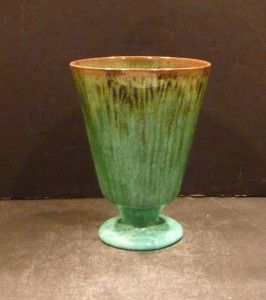 North Carolina J B Cole Footed Vase 5 1950s Mint