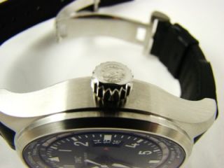 New IWC Pilot Worldtimer Automatic Watch Black Dial Mens 46 mm