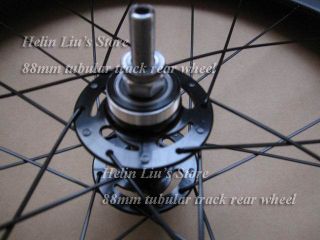 88mm Tubular Carbon Track Fixed Gear Rear Wheel Only