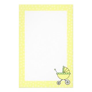 Yellow Baby Carriage Stationery